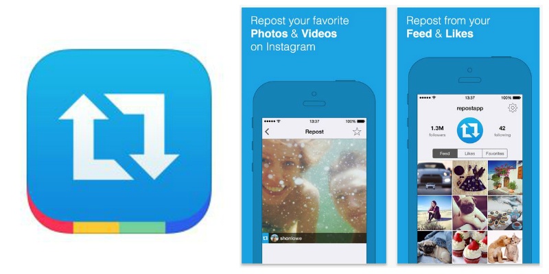 Repost your favorite photos and videos to your Instagram feed