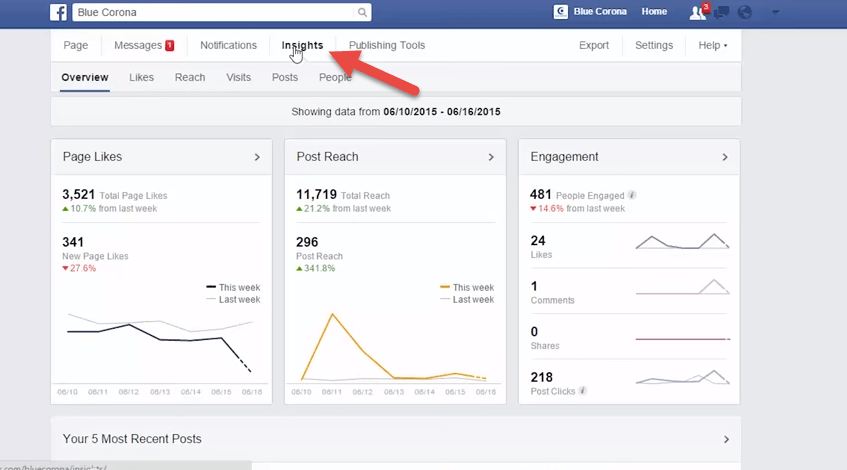 how to use facebook insights for your page
